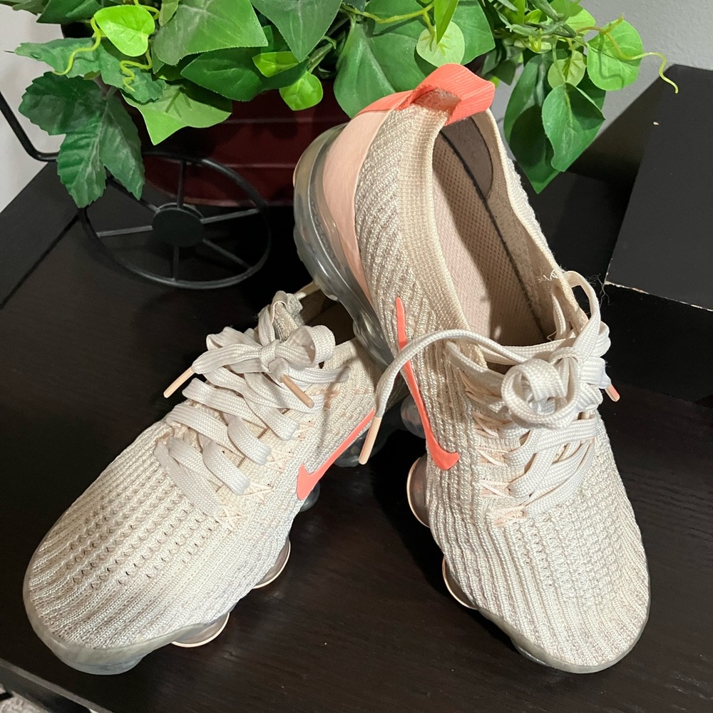 Nike Beige and Coral Athletic Shoes